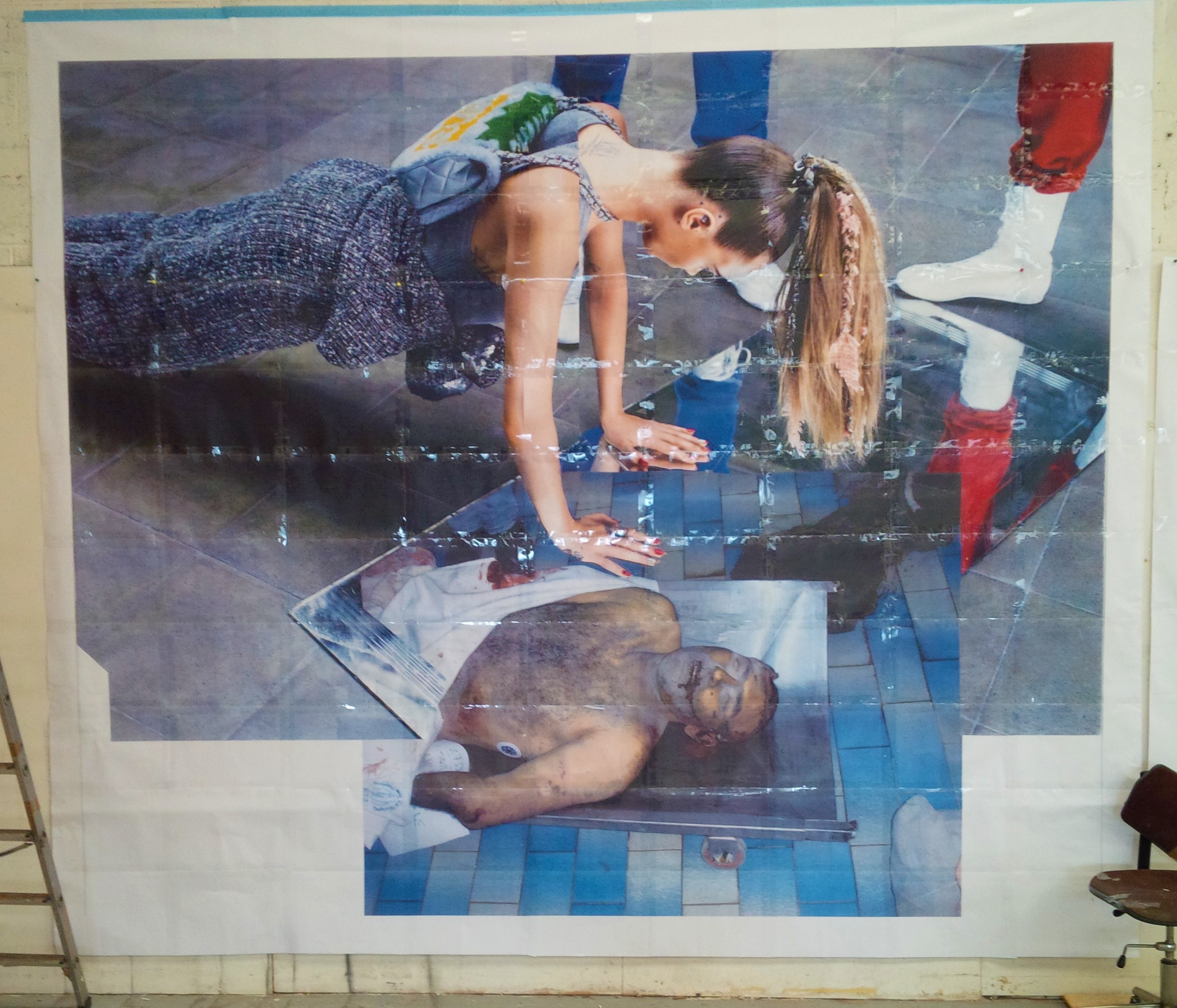 "Easycollage n°10", 2014 (Studio view)